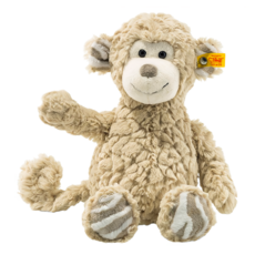 Steiff 德國金耳釦泰迪熊 黃標玩偶, 30cm, 土黃色, 1個