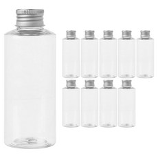 병도매닷컴 AC150 투명 음료용기 알루미늄 실버캡, 150ml, 10개