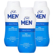 summer's eve Aqua Fresh每日男性私密處清潔慕斯, 3瓶, 237ml