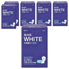 WHITE Dream Fit超吸收蝶翼衛生棉, 16片, 超長夜用型(42cm), 6包