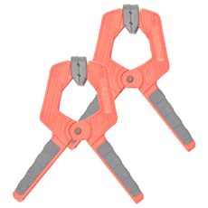 JAPAN STAR 日本星 2.5英吋萬用型A型夾 DU-826 高強度工程塑料 高級彈簧鋼 TPR防滑手柄 最大開口 65mm, 2支