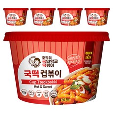 COOK-TOK 杯裝辣炒年糕, 140g, 5個