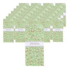 Fromn2 花卉圖案零用錢信封套裝 FB501, 混和顏色, 50個, 1包