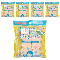 BELLE MADAME 貝麗瑪丹 日拋海綿8片 SB-06, 膚色 屋形, 5包