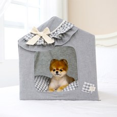 ITS DOG KONE 框架寵物屋, 灰色, 1個