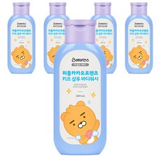 베비언스 리틀카카오프렌즈 키즈 샴푸 바디워시 라이언 파우더향, 200ml, 5개