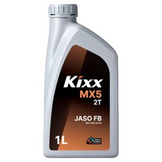 킥스 2행정 가솔린 엔진오일 KIXX MX5 2T, 1개, 5w30, 1L