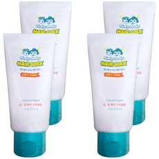 TONKY 兒童髮蠟軟型, 12個月以上適用, 輕鬆去除, 乳液般柔軟味道, 清新可人, 100ml, 4條