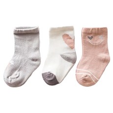 bebehome 加厚兒童毛圈襪3件組