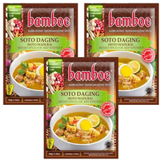 bamboe Bumbu Soto Madura 爪哇牛肉湯料理包 印尼風味料理, 40g, 3包