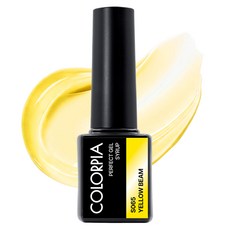 Colorpia 一步式糖漿凝膠美甲, 1個, S065 黃色光束, 6g