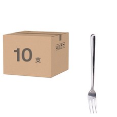 Bloom at home 不鏽鋼點心叉, 10支, 銀色