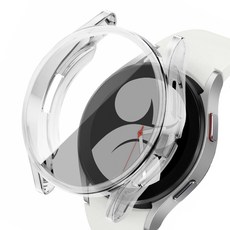 루아러블 갤럭시워치 액정보호 TPU 풀커버 케이스, 투명, 1개