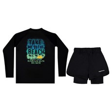 aquatica 兒童用 only one 防磨衣 + 三分水上緊身短褲套裝 AQA390+AQA420