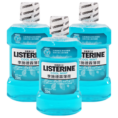 LISTERINE 李施德霖 薄荷除菌漱口水 250ml 口腔保健, 3瓶