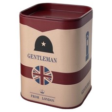 Modian 英倫風現代簡約室內裝飾紙鈔迷你存錢筒, 紅色, 1個