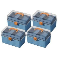 小麥購物 家庭醫藥箱 L306 水晶藍, 4個