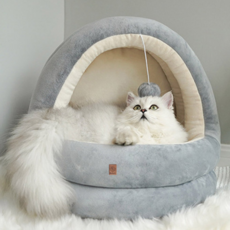 딩동펫 고양이 케이브 하우스, 아이보리, 1개