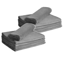 利普莫托 多功能超細纖維柔軟洗車毛巾 30 x 40 cm, 灰色, 10個