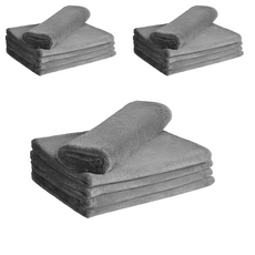 利普莫托 多功能超細纖維洗車毛巾 30 x 40 cm, 灰色, 15個