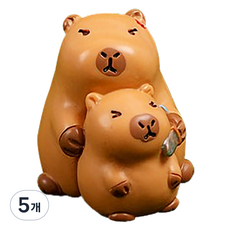 정월마켓 인테리어 미니어처 동물 피규어 타입 3, 5개