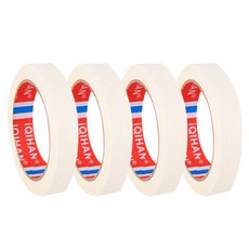 iQIHAN Dada 彩色膠帶 白色 25 mm x 20 m, 4個