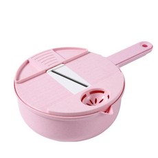 s-sportplus+ 多功能切菜器,粉色,1盒，多種刀片，切絲切片切丁，廚房必備，輕鬆備料, 1組