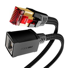 CODEWAY CAT8 延長線 網路延伸線 支援高速寬頻, 紅色, 3m, 1條