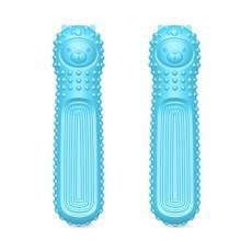 드방스 애견 반려견 강아지 이갈이 알파카 스틱 장난감, 파랑, 2개