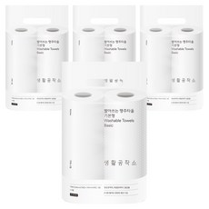 Saengong 生活工作所 可水洗廚房紙巾 基本款 70抽, 2入, 4個