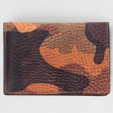 이탈펠 이태리 베지터블 카모플라쥬 패턴 천연소가죽 카드명함 컴팩트 지갑 PL14