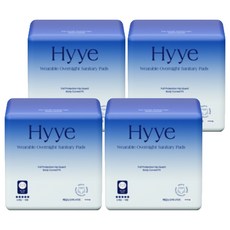 Hyye 夜用褲型衛生棉, 6片, 4包, 大型(100號以上)