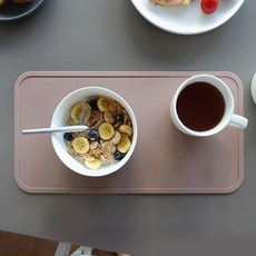 ade.l 早午餐矽膠餐墊, 磚紅色, 385 x 198 x 2mm, 1個