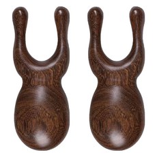 青蛙按摩梳 Set 2個 金絲檀木材質 水滴齒頭 按摩頭皮, F, 1組