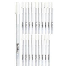 SAKURA Gelly Roll Souffle Gel Ink Pen 0.8mm, 白色, 20個