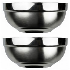 QUEEN SENSE 不鏽鋼大湯碗 16cm, 2個, 銀色