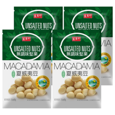 盛香珍 無調味夏威夷豆, 80g, 4包