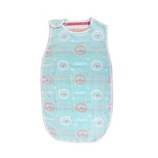 OhBabyLying 六層紗防踢被 大 適合2~7歲, 綠萌獅子