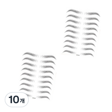 4D紋眉紋身貼E09, 黑色, 10個