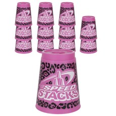 SPEED STACKS 豹紋競技疊杯 12入, 混色