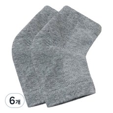 실리콘 내장 뒷꿈치 보습 각질 보호 양말 패드 그레이 JH322, 40g, 6개, 2개입