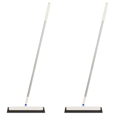 奇麗屋 兩用魔術掃, 優力膠 COPP塑鋼 鋁合金桿身, 乾濕兩用, 2個, (H)120cm × (W)34cm × (D)1cm±3%