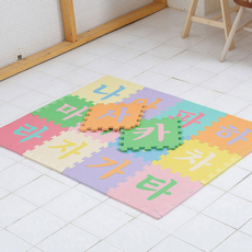 EVA 幼兒拼圖墊 1.2cm, 韓文字母款, 14片