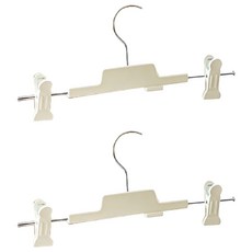 SHIMOYAMA ABS橡膠褲夾, 暖白色, 2個