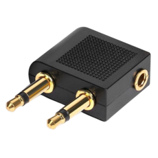 ziya 智雅科技 3.5mm 耳機轉 USB-A 專用轉接線 含控制器, 10cm, 高效互動款 黑色, 1個