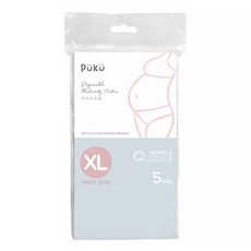 PUKU 藍色企鵝 孕婦免洗褲 XL 5件, 腰圍32-42吋, 棉質透氣柔軟材質, 白色