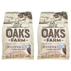 OAK'S FARM 小型成犬 天然無穀乾飼料, 2袋