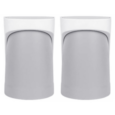 AHOYE 免打孔磁吸式漱口杯套裝 牙刷架 置物架 浴室收納, 2個, 1組