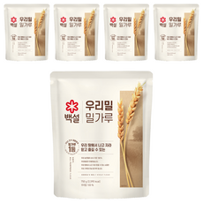 CJ BEKSUL 白雪 韓國小麥麵粉, 750g, 5個