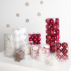 聖誕樹裝飾品套組, 紅色